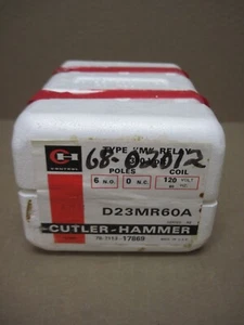 Cutler-Hammer D23MR60A Type M Relay 300V 6Poles 120V - Picture 1 of 9
