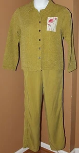 Click by Color Me Baumwolle grün Shirt Top Hose Set S neu ohne Etikett Blumen Patch - Bild 1 von 12