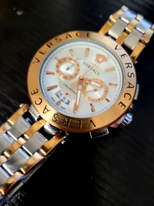 🔥NEW AUTHENTIC Versace Greca Medusa Date Men's Luxury Watch - Picture 1 of 4