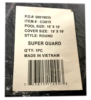 Swim Central - Super Guard Reinforced Swimming Pool Winter Cover for Round Pools - Image 1 of 4