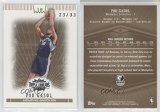 2007-08 Topps Triple Threads Gold /33 Pau Gasol #16 HOF