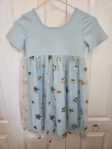 Charming Mary Girls Princess Tulle Layer Gold Stars Dress Size 8 y - Picture 1 of 5