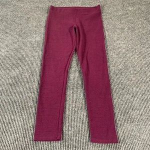 American Eagle Leggings Womens M urple Textured Pull On Stretch Cotton Blend - Picture 1 of 13