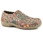 Roper Little Kids Girl's Brown 'Chase' Floral Casual Shoes W/ Sequins 5 Sizes!