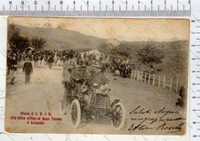 D272)FOTO CARTOLINA ACQUA TRAVERSA ROMA S M IL RE AUTOMOBILE SOLDATI 1903