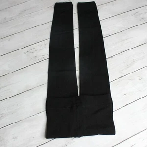 Stride Rite Girl's Black Footless Tights Size 7-10 Fleece Lined - Picture 1 of 3