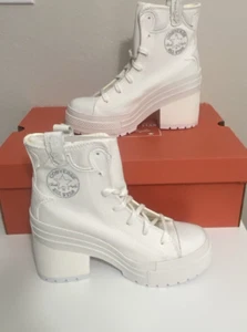 Converse Heel White Chuck 70 De Luxe Hi Platform, Woman’s 8.5 - Picture 1 of 6