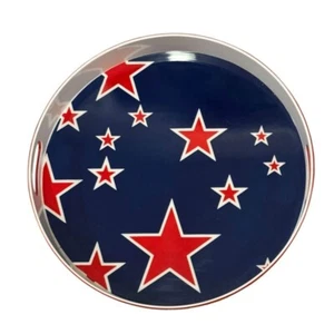 NEW with tags Round American Tray Red White Blue Stars Target USA July 4th - Picture 1 of 7
