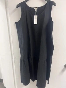 Eileen Fisher Organic Cotton Pucker Tiered Dress. Size 2XL - Picture 1 of 4