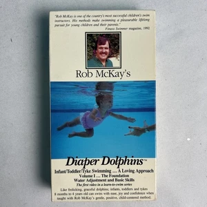 Rob McKay's "Diaper Dolphins" Vhs Infant/Toddler/Tyke Swimming RARE Format - Picture 1 of 10