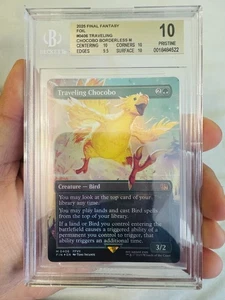 MTG Final Fantasy Traveling Chocobo #0406 Mythic *FOIL* Beckett Pristine 10 - Picture 1 of 2