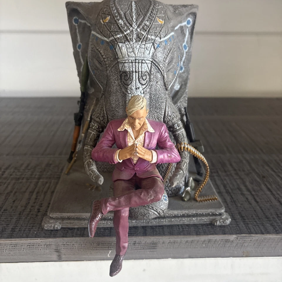 Far Cry 4 Pagan Min 7.9" Figurine on Elephant Throne - Image 1 of 1