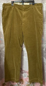 POLO Ralph Lauren pantaloni in velluto a coste marrone miele vestibilità classica uomo 44 (42) x 30 - Foto 1 di 16