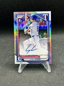 2024 Bowman Chrome Casey Cook Refractor /499 1st Bowman Autograph CPA-CCY - Picture 1 of 3