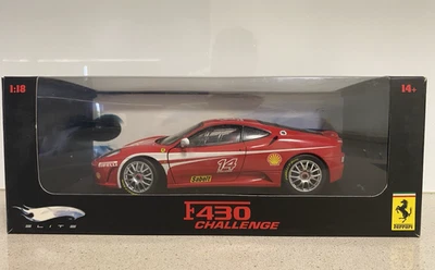 Hot Wheels Elite 1.18 Ferrari F430 Challenge #14 - J2923-0510 - Superdeportivo diecast Foto 1 de 4