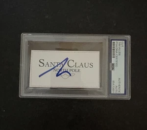 TIM ALLEN SIGNED HANDSIGNIERT SANTA CLAUS BUISNESS KARTE PSA DNA COA - Bild 1 von 1
