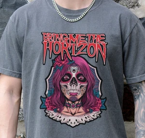 Camiseta Bring Me The Horizon Rock Band Premium Vintage Negra Colores Cómodos Camiseta - Imagen 1 de 7