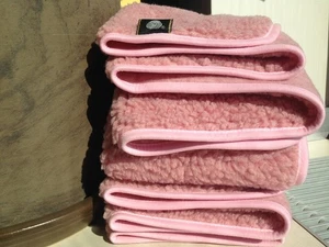 Wolldecke australisches Merino Naturhaardecke Wohndecke Kuscheldecke- Rose - Picture 1 of 5