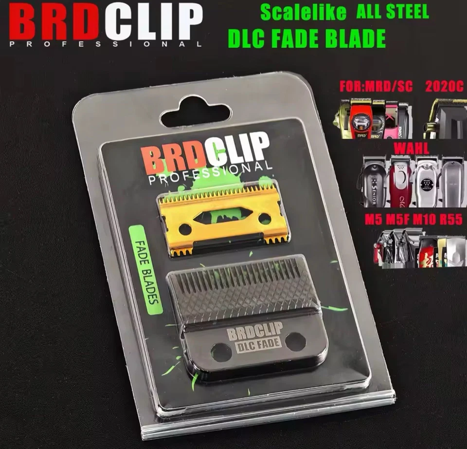 Hair Clipper Blade DLC Coated Ultra Thin Fade BRD For Wahl Gamma Sc Jrl Mrd Etc
