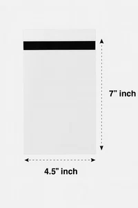 Strong White Mailing Bags 4.5 x 7 Inch | Small Plastic Poly Post Envelopes UK - Picture 1 of 2