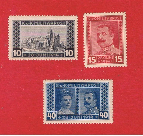 Bosnia & Herzegovina #B13-B15  MVFLH OG  Semi-Postal  Free S/H Cover