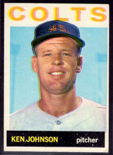 1964 Topps Baseball Card #158 Ken Johnson Houston Colt .45s EX *bb