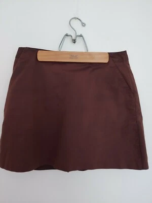 Adidas Women's Skort Stretch Brown Size 12 Cotton Blend - Image 1 of 4