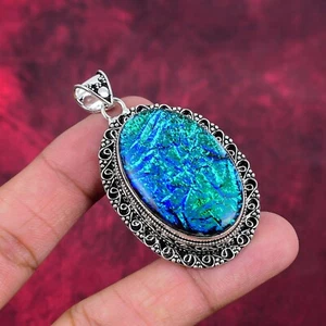 Amazing Triplet Opal Gemstone Handmade 925 Sterling Silver Pendant Jewelry - Picture 1 of 5