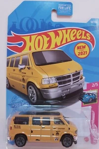 2021 Hot Wheels G Case Moon Eyes Yellow Dodge Van HW Drift #50 NEW for 2021 - Picture 1 of 4