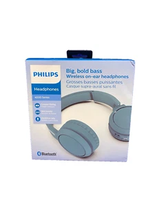 Philips TAH4205BL, Wireless on-ear headphones-BIG Bold Bass-Factory Sealed-NEW - Picture 1 of 3