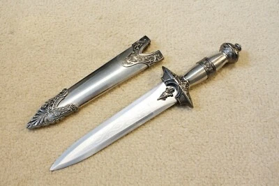 S0204 MINI GLADIUS ROMAN GLADIATOR SABRE DAGGER SWORD W/ INTRICATE RELIEF 14.2" - Image 1 of 3