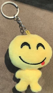 EMOJI SILLY FACE KEYRING PLUSH 3” SUPER CUTE!! - Picture 1 of 2
