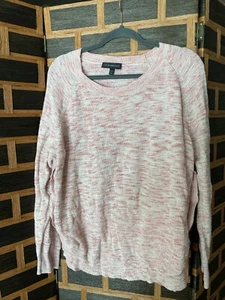 Lane Bryant Pullover rosa meliert seitlich geknöpft 2xl 22 24 - Bild 1 von 3