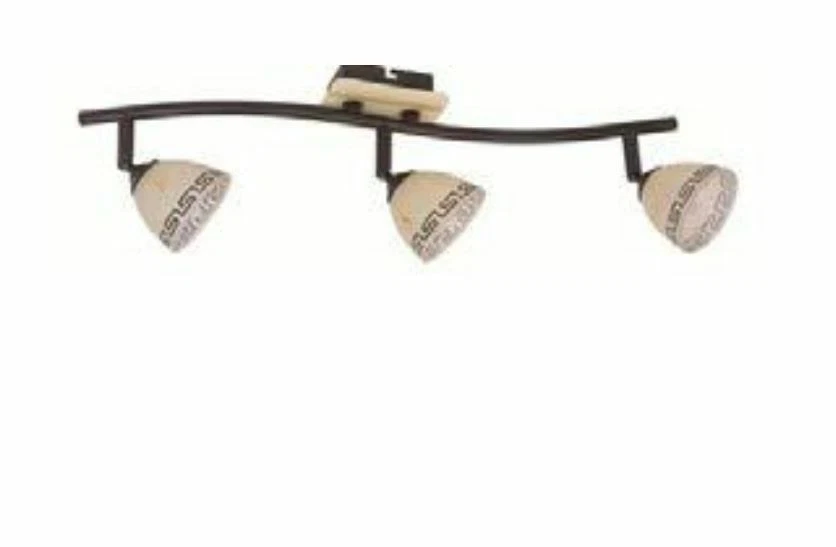 7698.03.09.0000 Wofi Deckenleuchte 3 x 33 W 2.700 K 1.380 Lumen Antik Braun - Bild 1 von 1