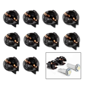 10Pcs T10 168 192 Bulb Holders Wedge Dashboard Dash Light Base Twist Socket Lock - Picture 1 of 17