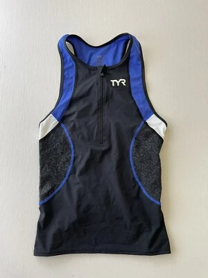 Camiseta sin mangas TYR para hombre talla mediana 1/2 cremallera competidor Foto 1 de 4