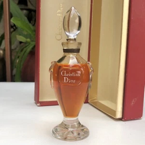 💝Vintage DIORISSIMO Christian Dior EXTRAIT PARFUM 1oz Perfume CRYSTAL AMPHORA - Picture 1 of 9