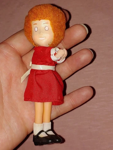 LITTLE ORPHAN ANNIE Small Clip On Doll Knickerbocker Toy Co VTG 1982 Applause Cover