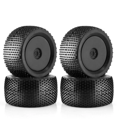 4PCS 1/8 Buggy Tires & Wheel Rims 17mm Hex for ARRMA Redcat Team Losi Kyosho VRX - Image 1 of 4