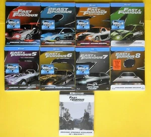 Movie blu ray Fast & Furious Steelbook Metal Box And Complete Series - Picture 1 of 1