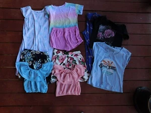 Lot of 10 Pcs Summer Clothing 2 Pc Sets, Sleepwear, T-Shirts, Long Pants Size 12 - Picture 1 of 1