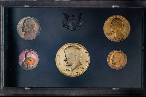 1972-S US MINT PROOF SET UNC NICE TONED BU GEM CHOICE COLOR #1 (DR) Cover
