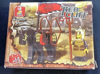 Sluban Building Bricks Red Cliff M38-B0258 Commander And Horse 13Pc Set NEW - Image 1 of 4