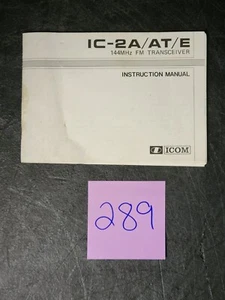 ICOM IC-2A / IC-2AT / IC-2E FM Transceptor Manual de instrucciones *ORIGINAL - Imagen 1 de 2