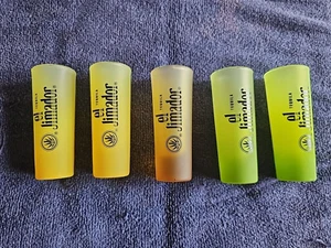 El Jimador Tequila Shooter Shot Glasses | Etched & Frosted Set of 5 glasses - Picture 1 of 7
