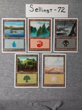 5x MTG Portal Three Kingdoms Land Near Mint