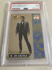 1993 Dr. Ian Malcolm Topps #16 Original Jurassic Park Movie PSA 9 MINT, POP 4 - Picture 1 of 7