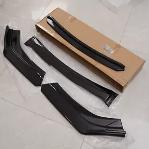 Gloss Black Front Bumper Protector Lip Spoiler Splitter For VW Golf MK6 MK7 - Picture 1 of 12
