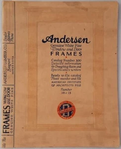 ANDERSEN WINDOW CO DOOR FRAMES 1926 CATALOG # 300 DRAUGHTING ROOM SPECIFICATIONS - Picture 1 of 5