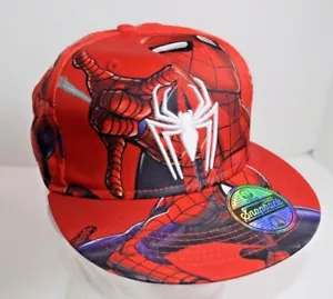 Marvel Spider-man Baseball Cap All Over Print Adjustable Snapback - Picture 1 of 7